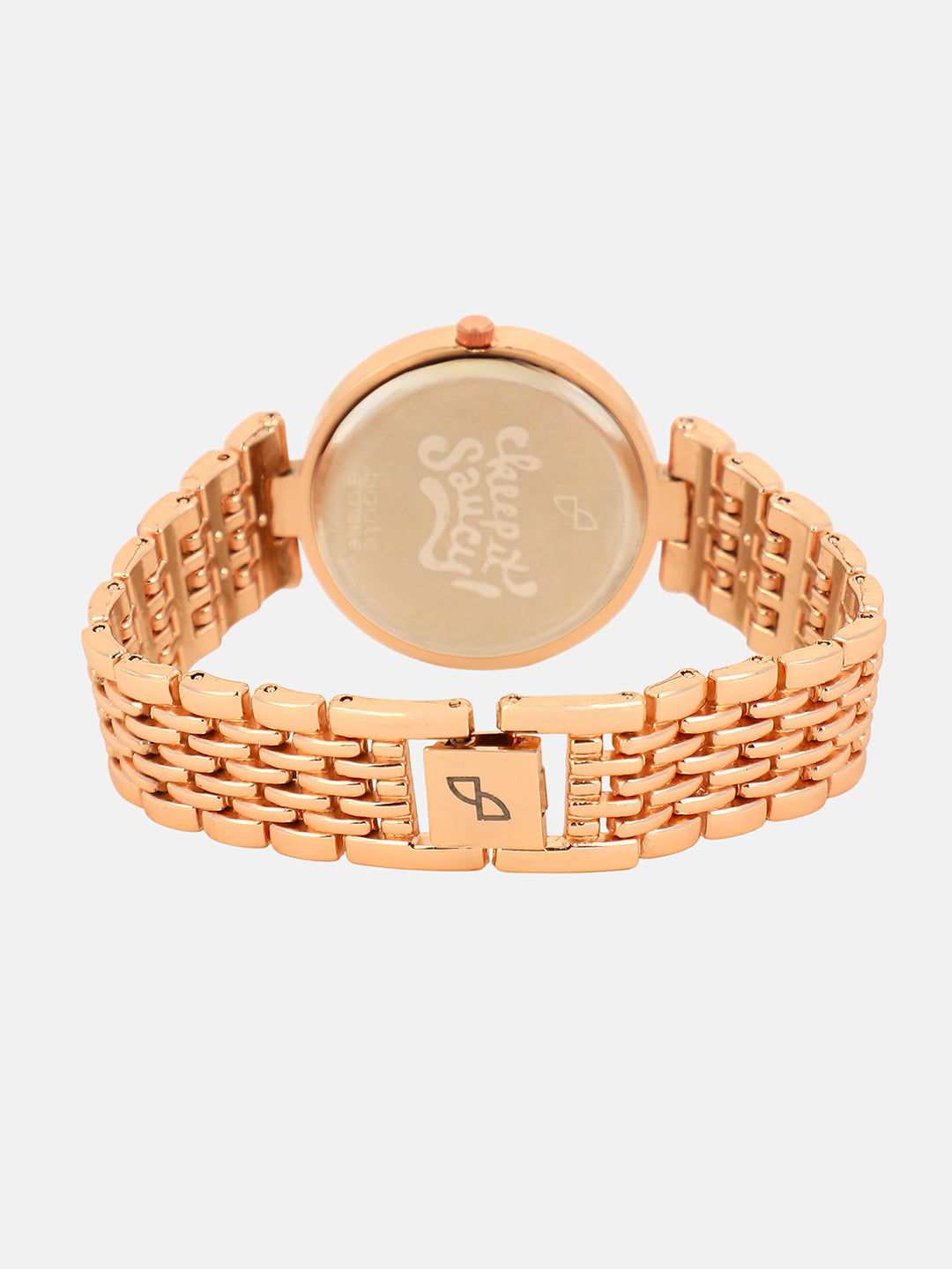 The Cristal-Orbit Round Watch - Rose Gold