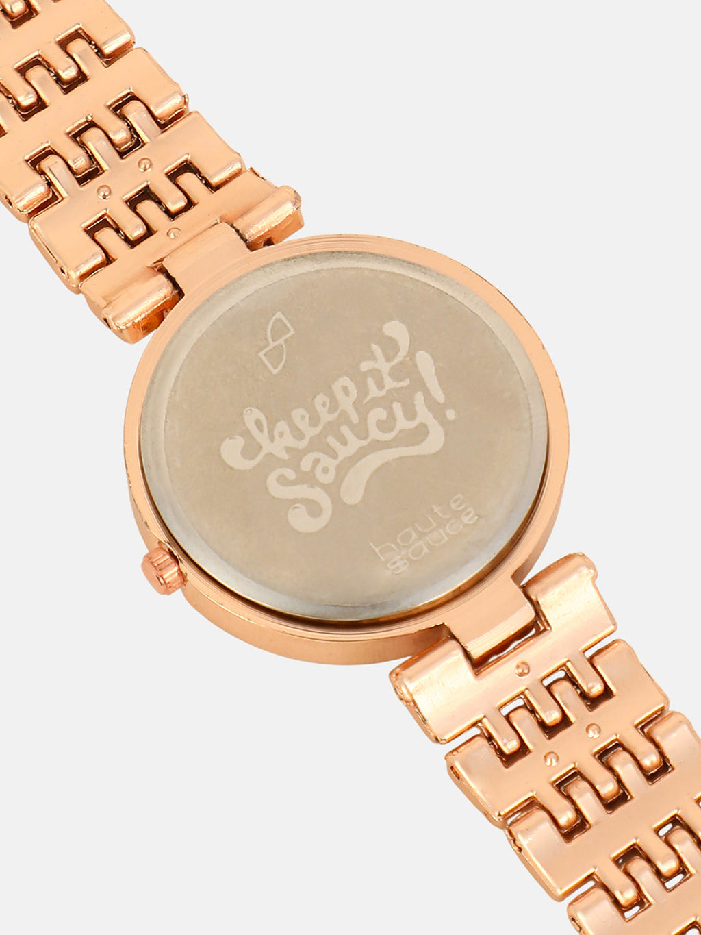 The Cristal-Orbit Round Watch - Rose Gold