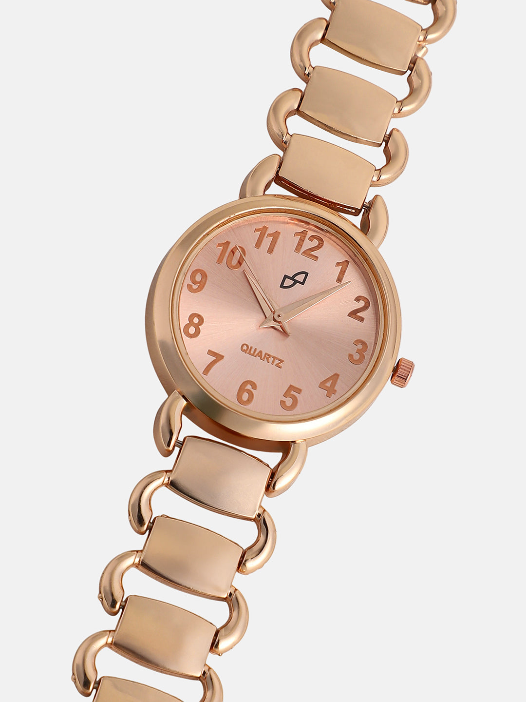 The Giorno-Orblink Round Watch - Rose Gold