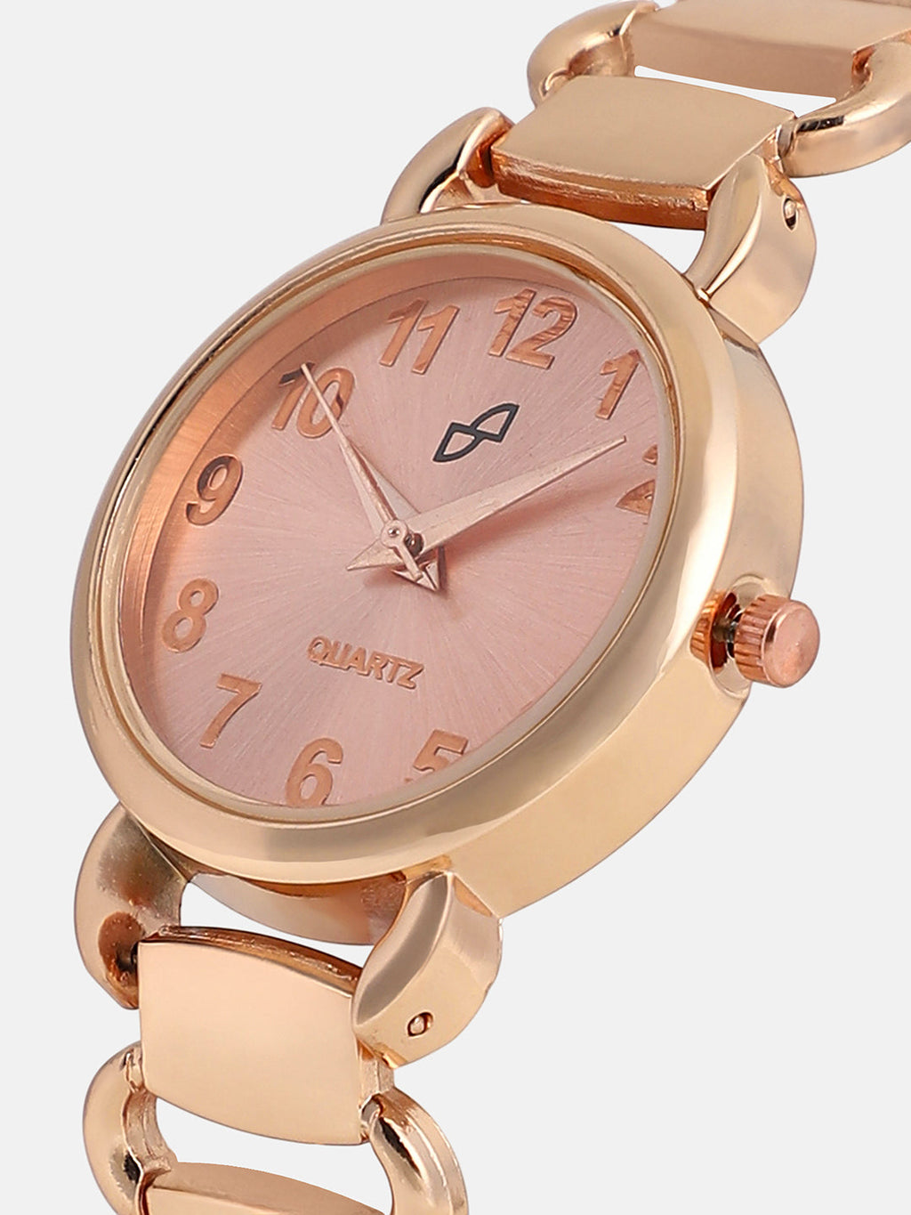 The Giorno-Orblink Round Watch - Rose Gold