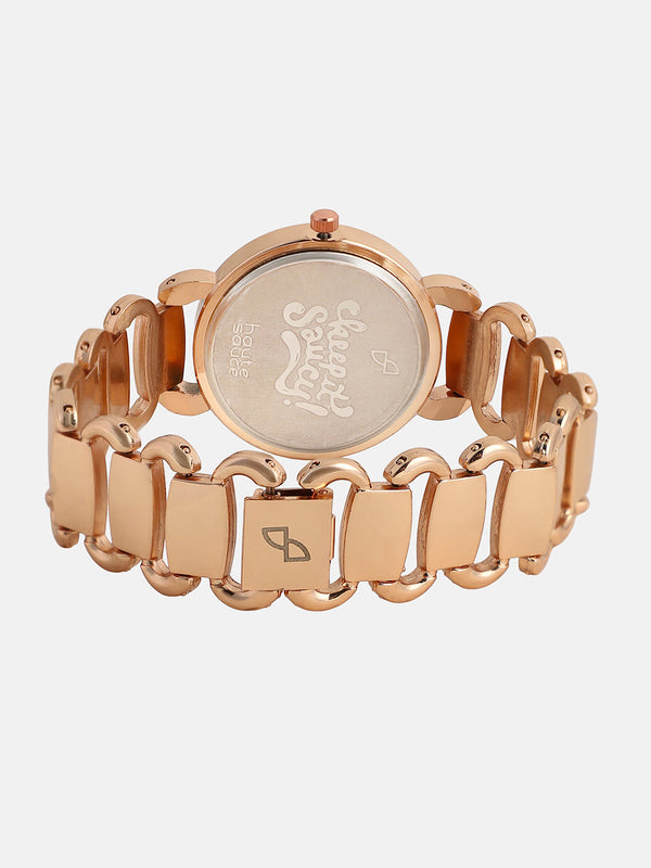 The Giorno-Orblink Round Watch - Rose Gold