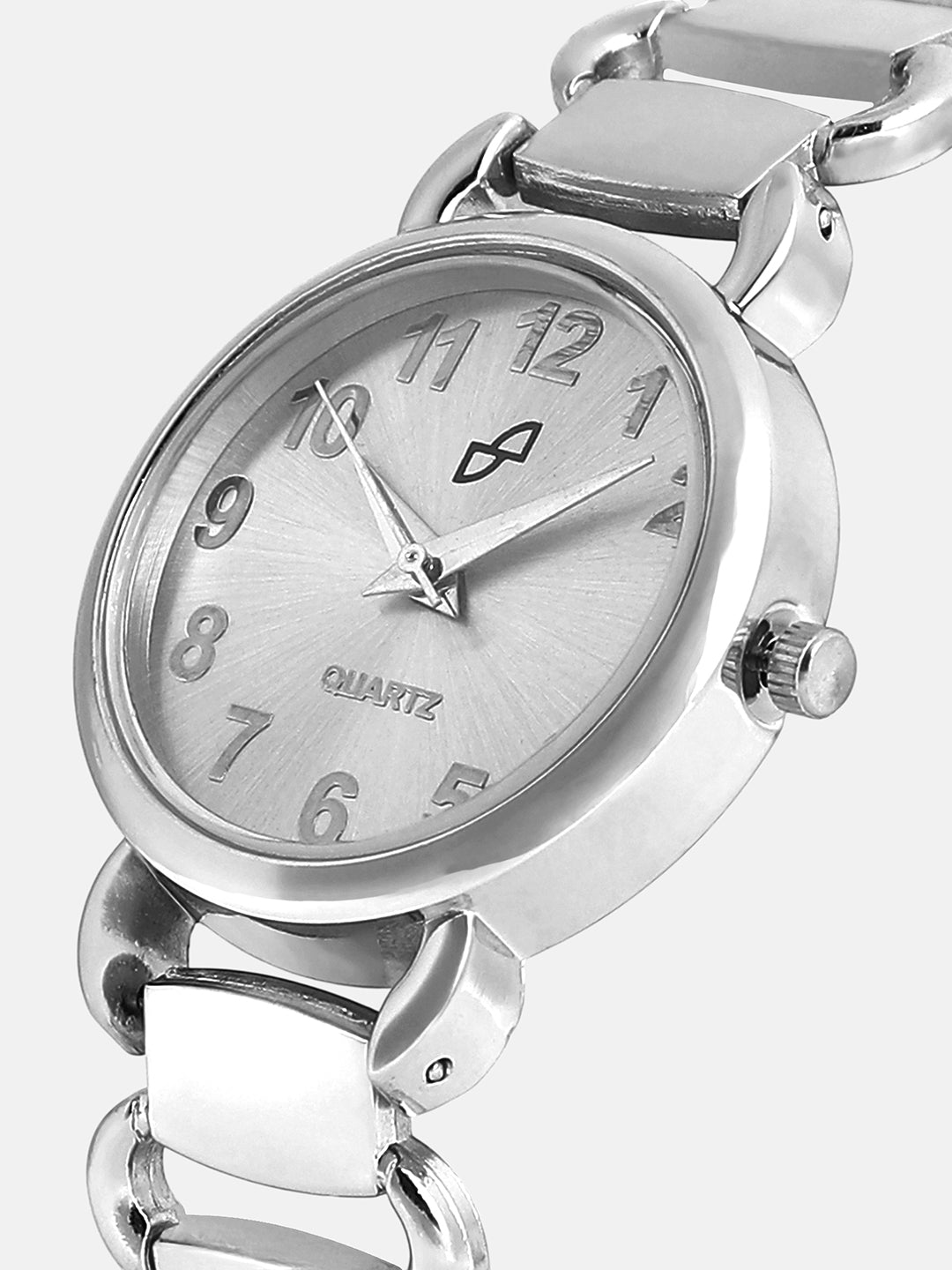 The Giorno-Orblink Round Watch - Metallic Silver