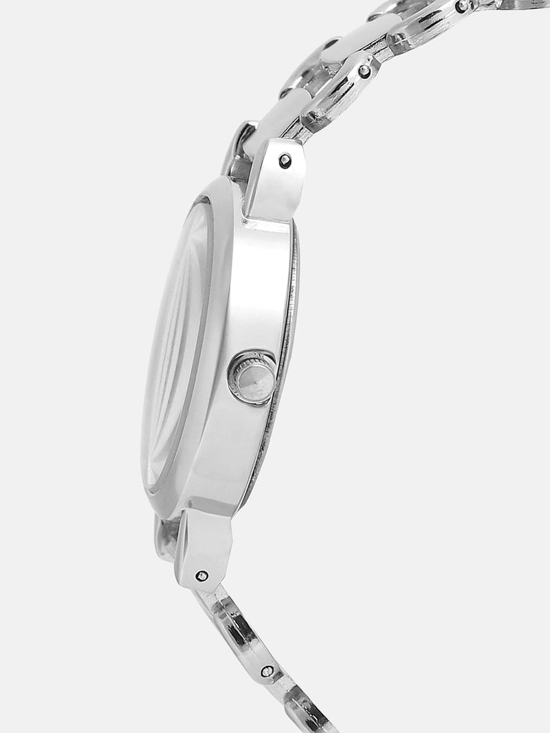 The Giorno-Orblink Round Watch - Metallic Silver