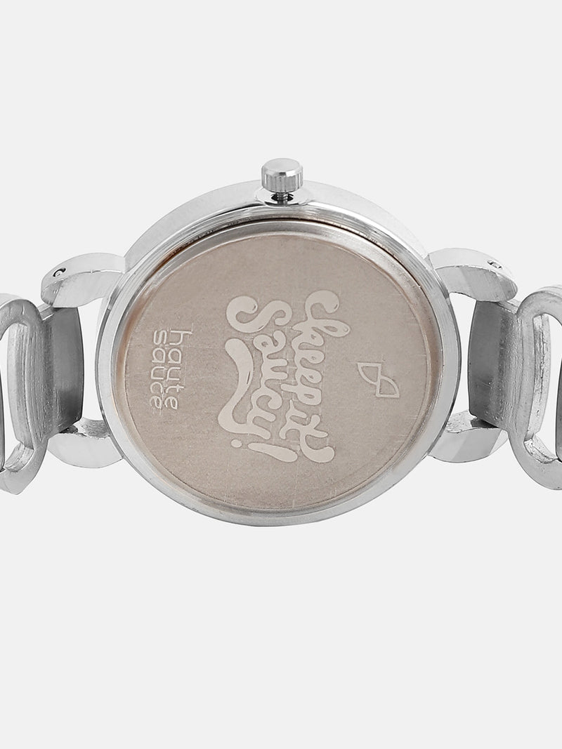 The Giorno-Orblink Round Watch - Metallic Silver
