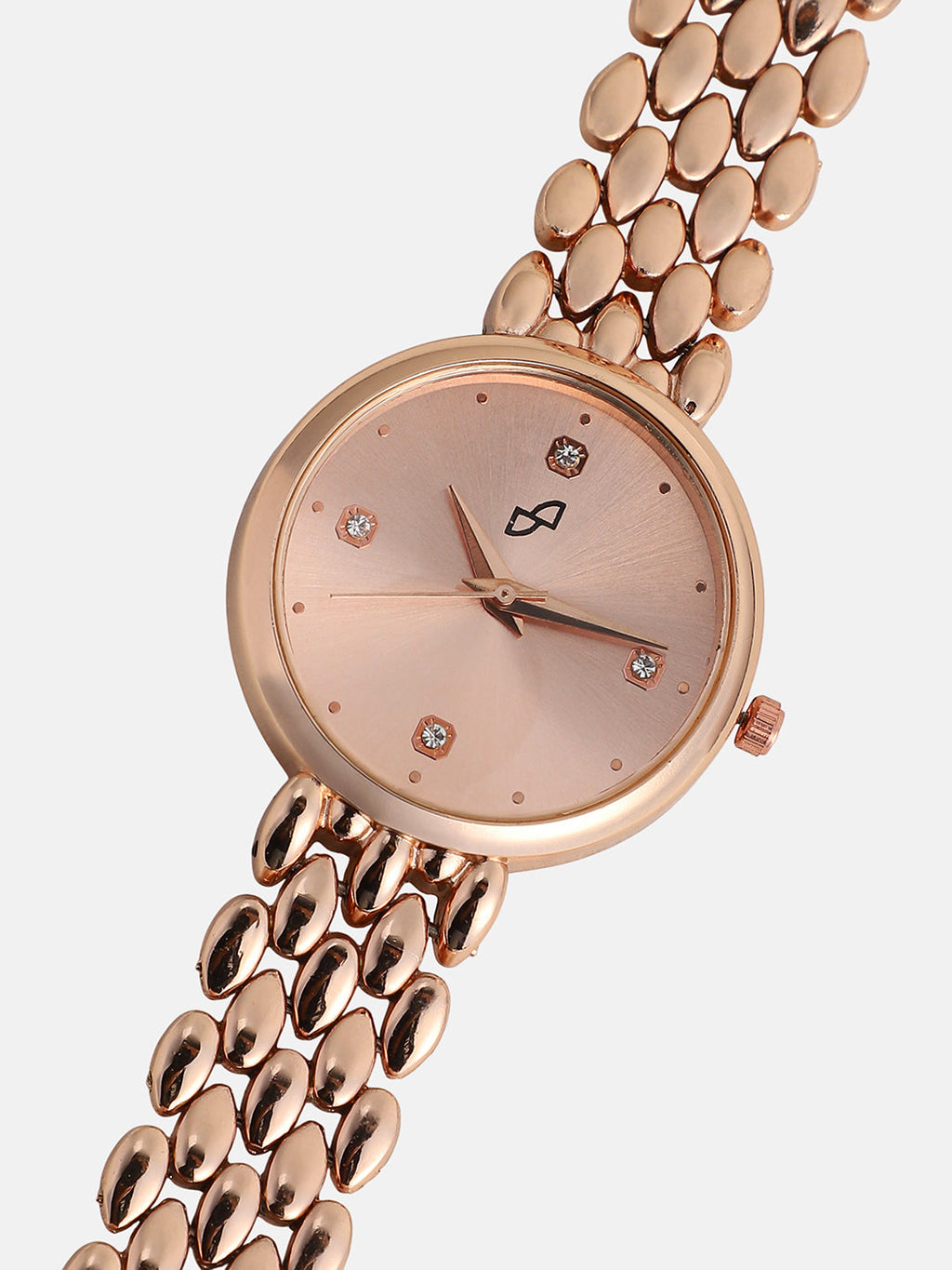 The Giorno-Venin Round Watch - Rose Gold