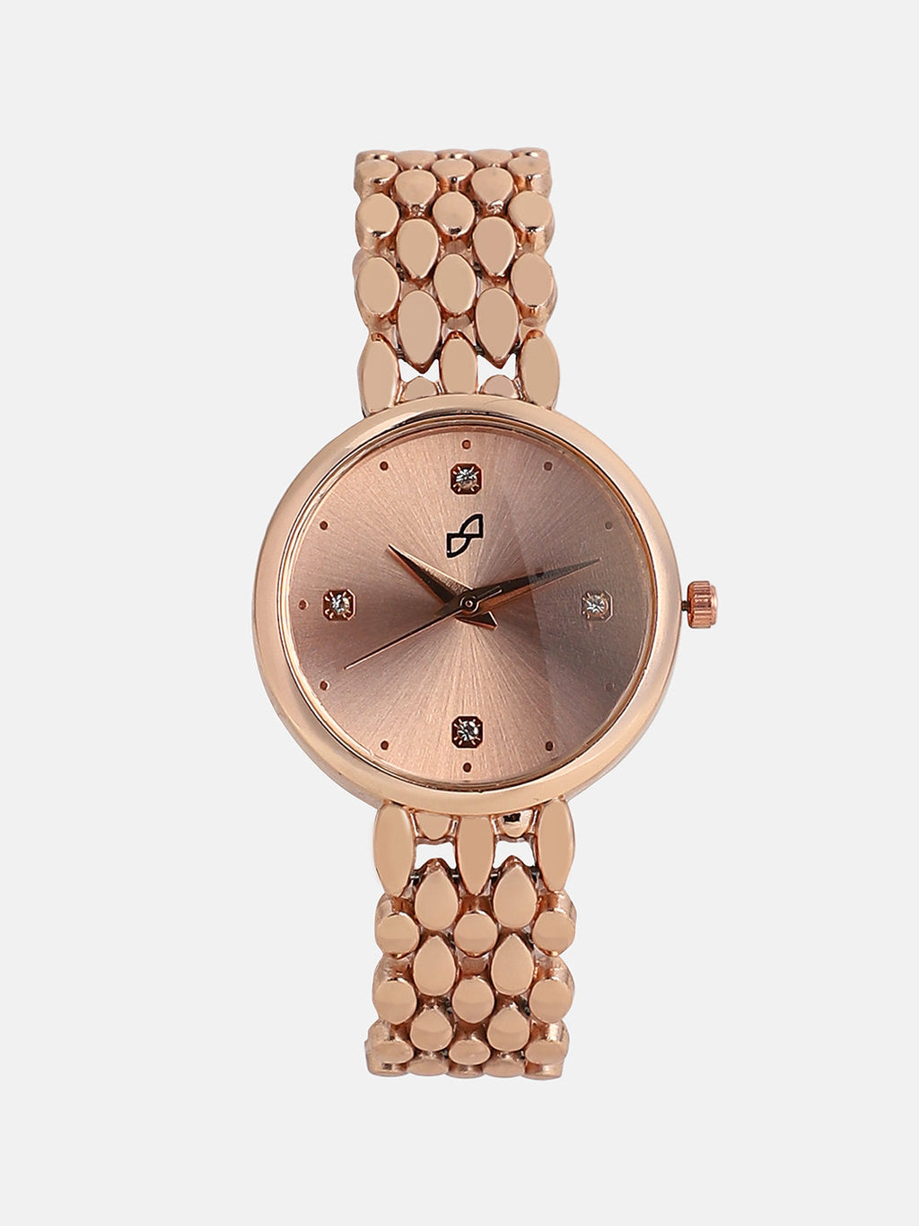 The Giorno-Venin Round Watch - Rose Gold