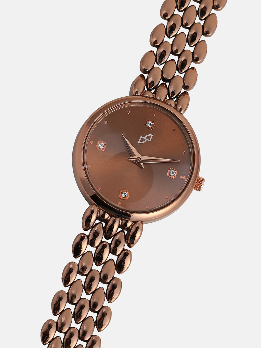 The Giorno-Venin Round Watch - Bronze Brown