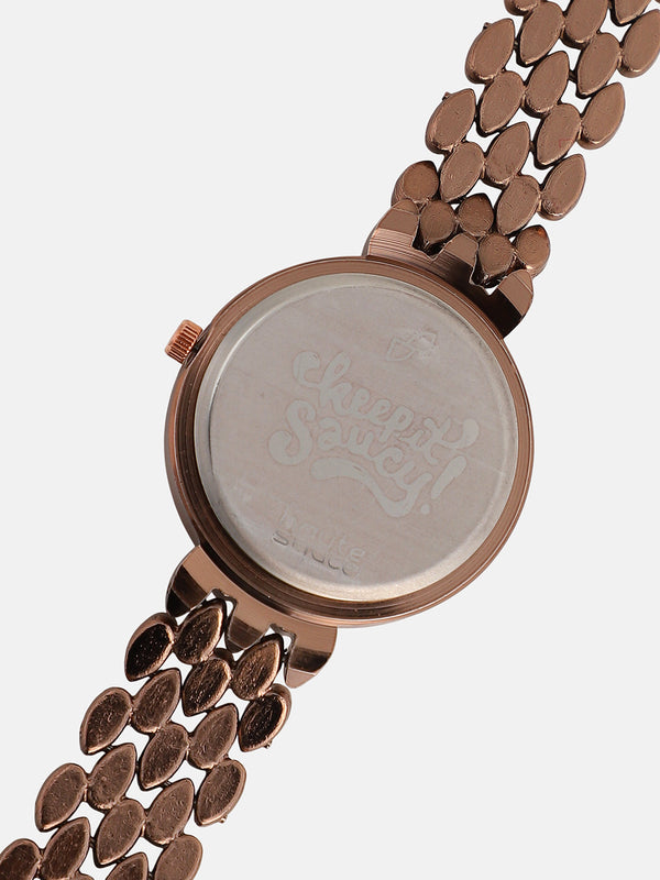 The Giorno-Venin Round Watch - Bronze Brown