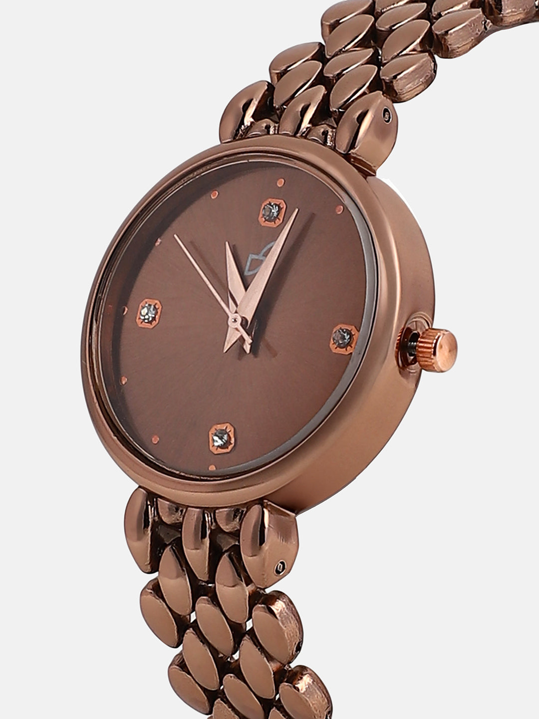 The Giorno-Venin Round Watch - Bronze Brown
