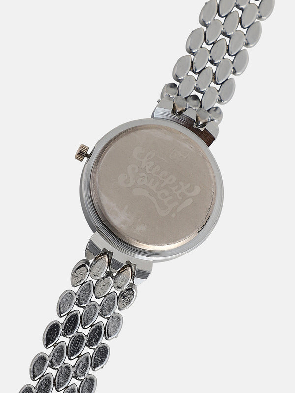 The Giorno-Venin Round Watch - Metallic Silver