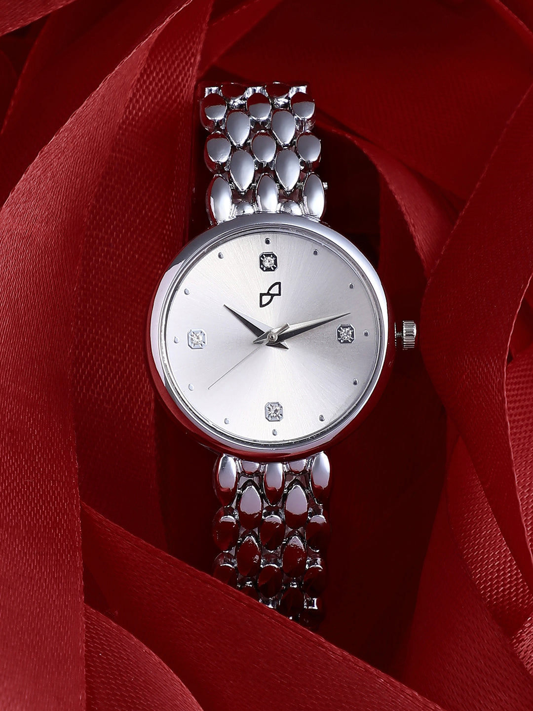 The Giorno-Venin Round Watch - Metallic Silver