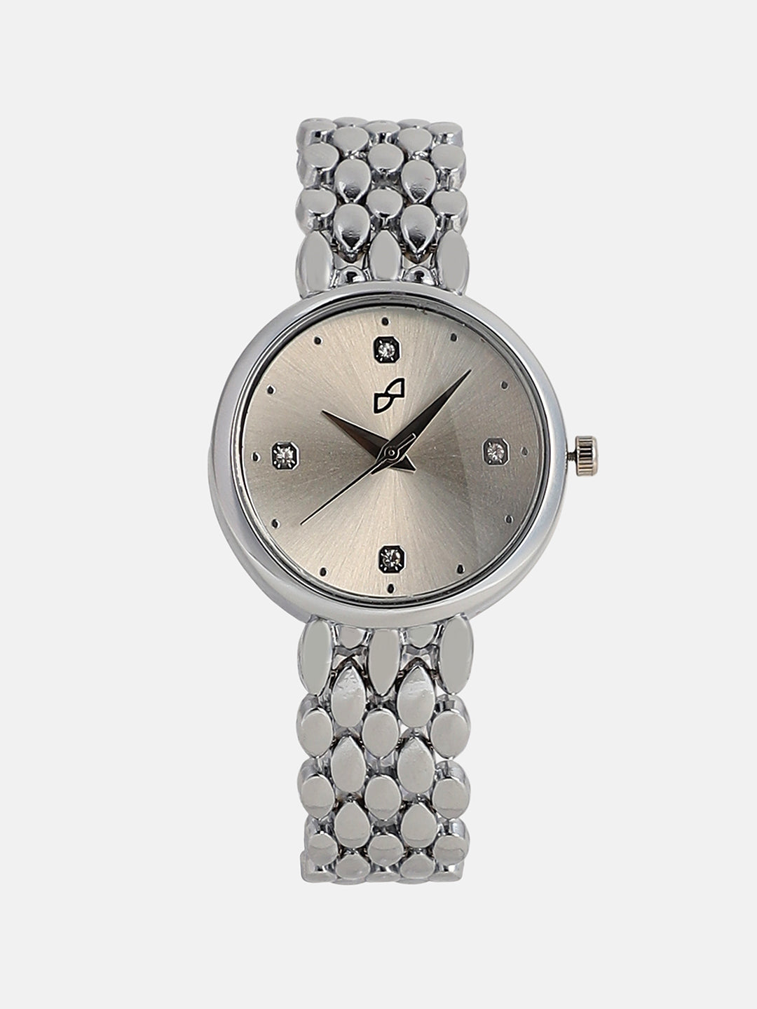 The Giorno-Venin Round Watch - Metallic Silver