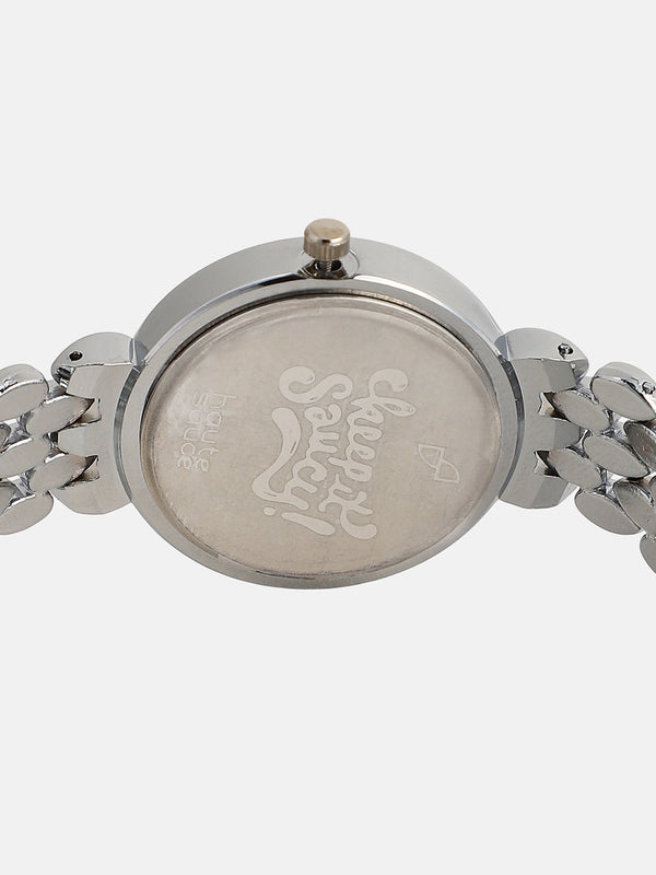 The Giorno-Venin Round Watch - Metallic Silver