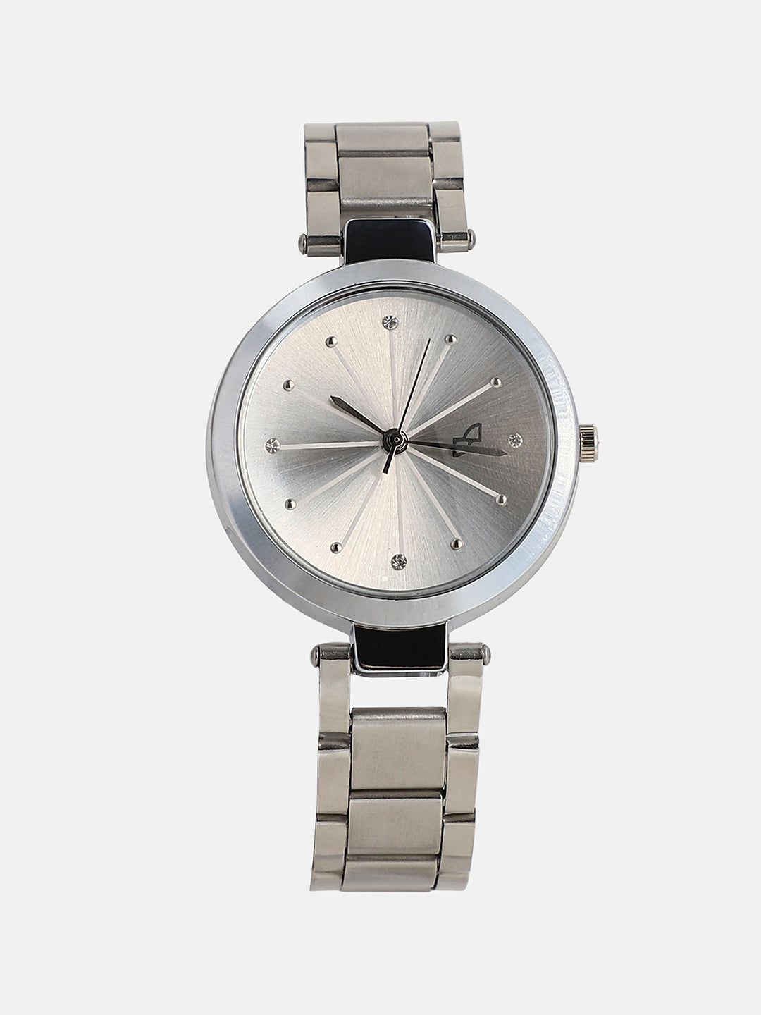 The Jour Round Watch - Metallic Silver
