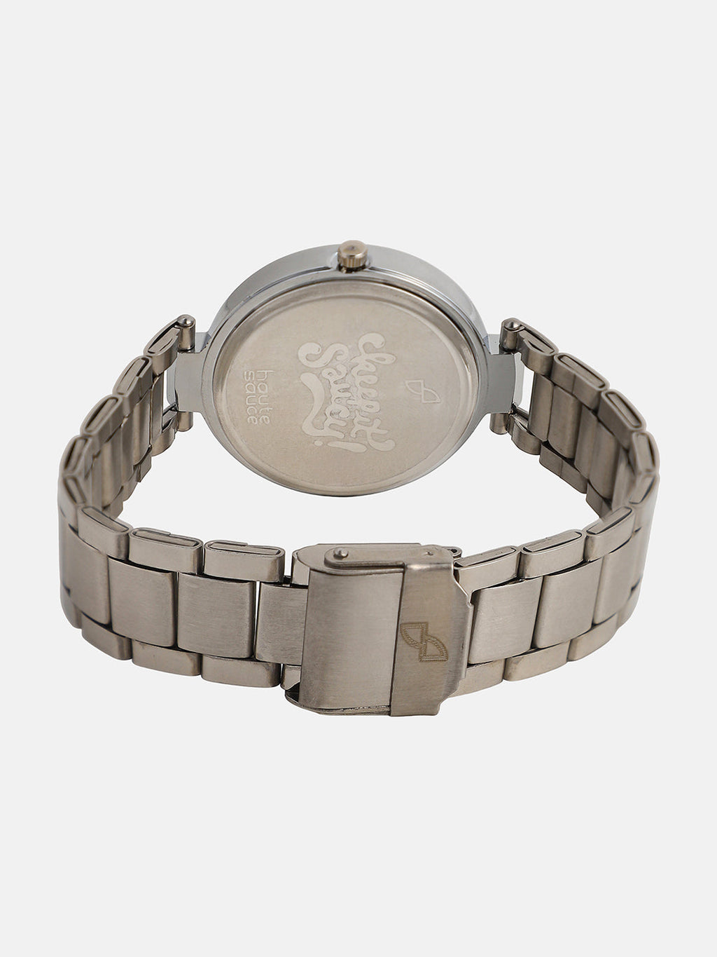 The Jour Round Watch - Metallic Silver