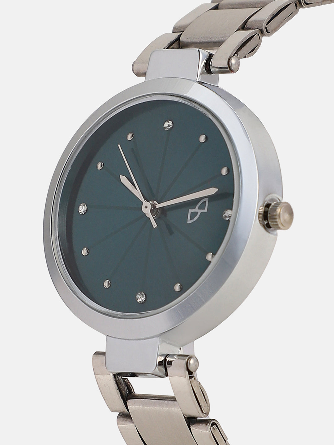 The Jour Round Watch - Emerald Green