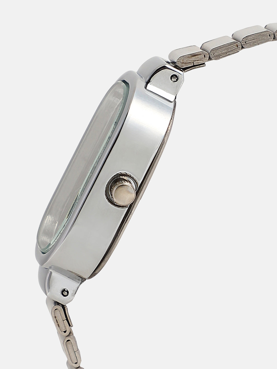 The Downtown Chain Rectangle Watch - Onyx Black