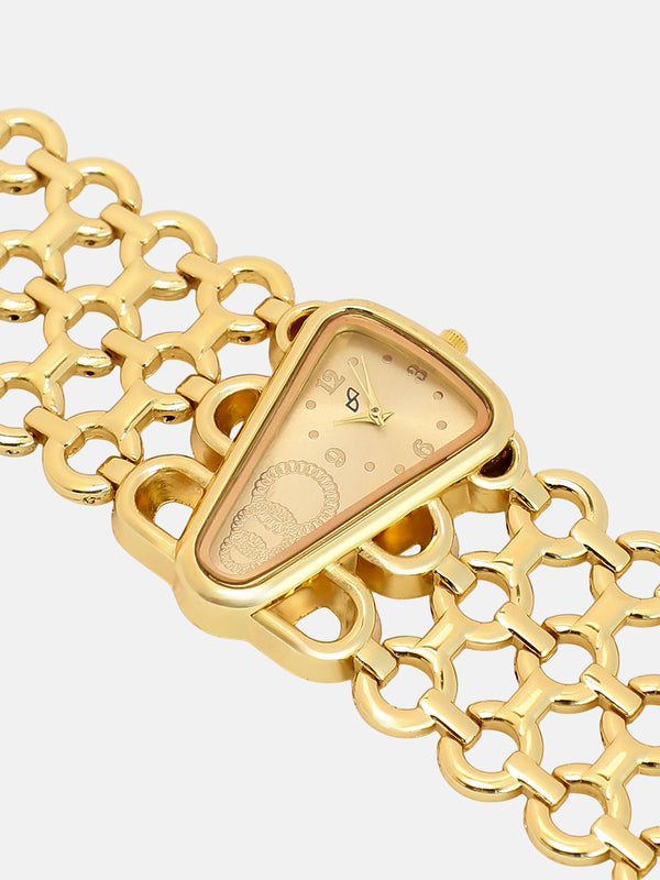 The Aurelia Designer Dial Watch-Antique Gold