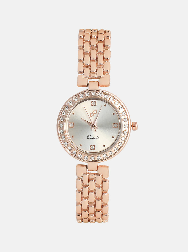 The Crystal Bloom Watch - Rose Gold