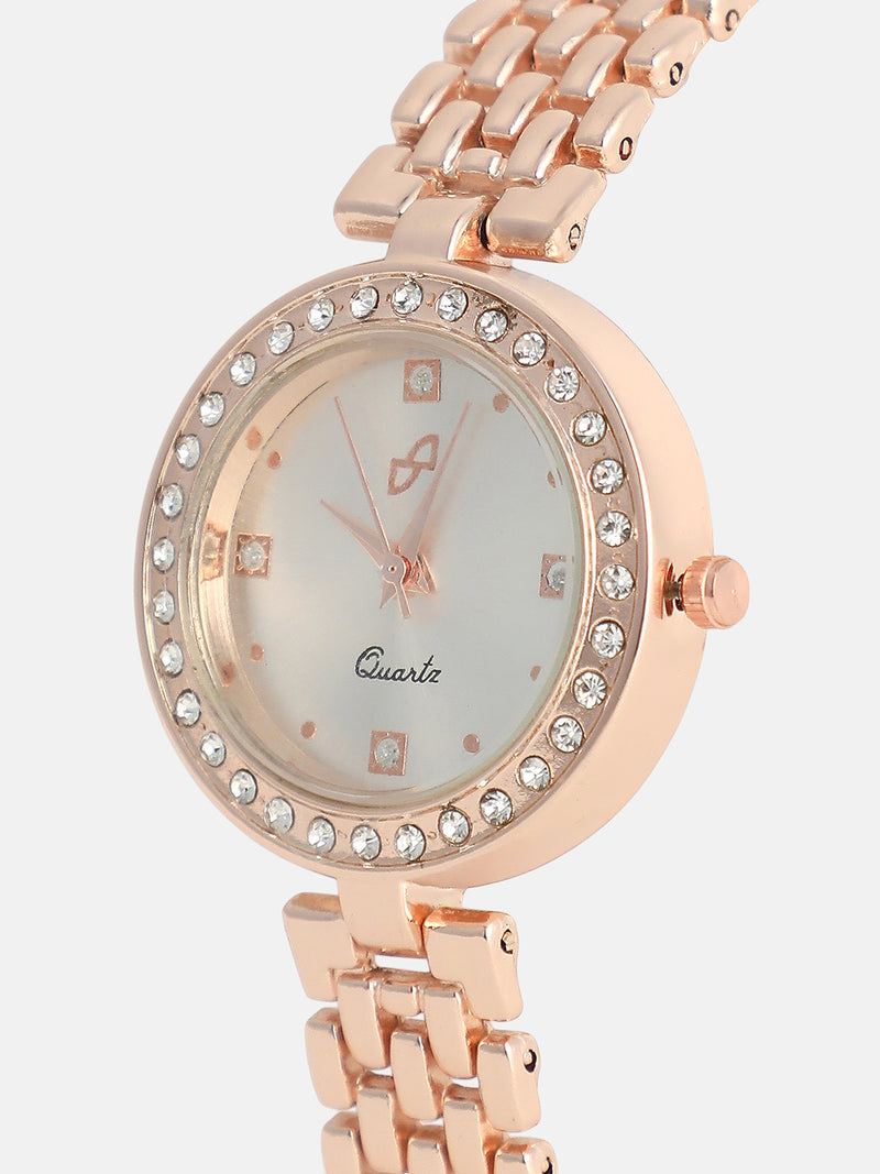 The Crystal Bloom Watch - Rose Gold
