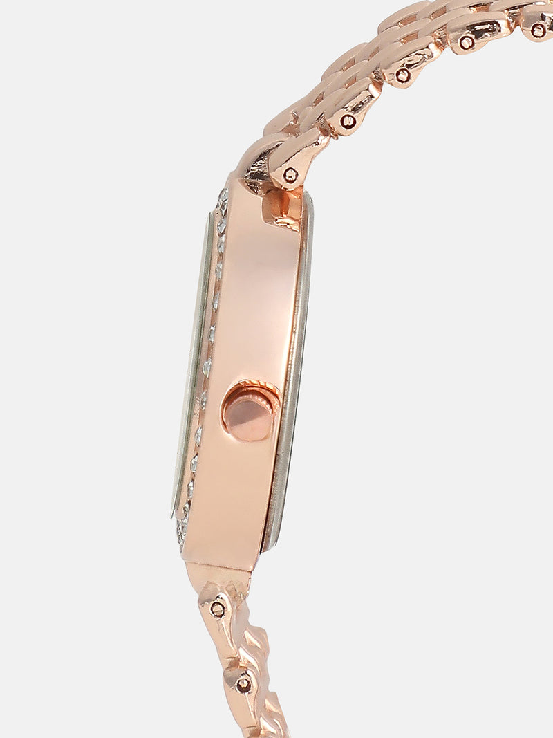 The Crystal Bloom Watch - Rose Gold