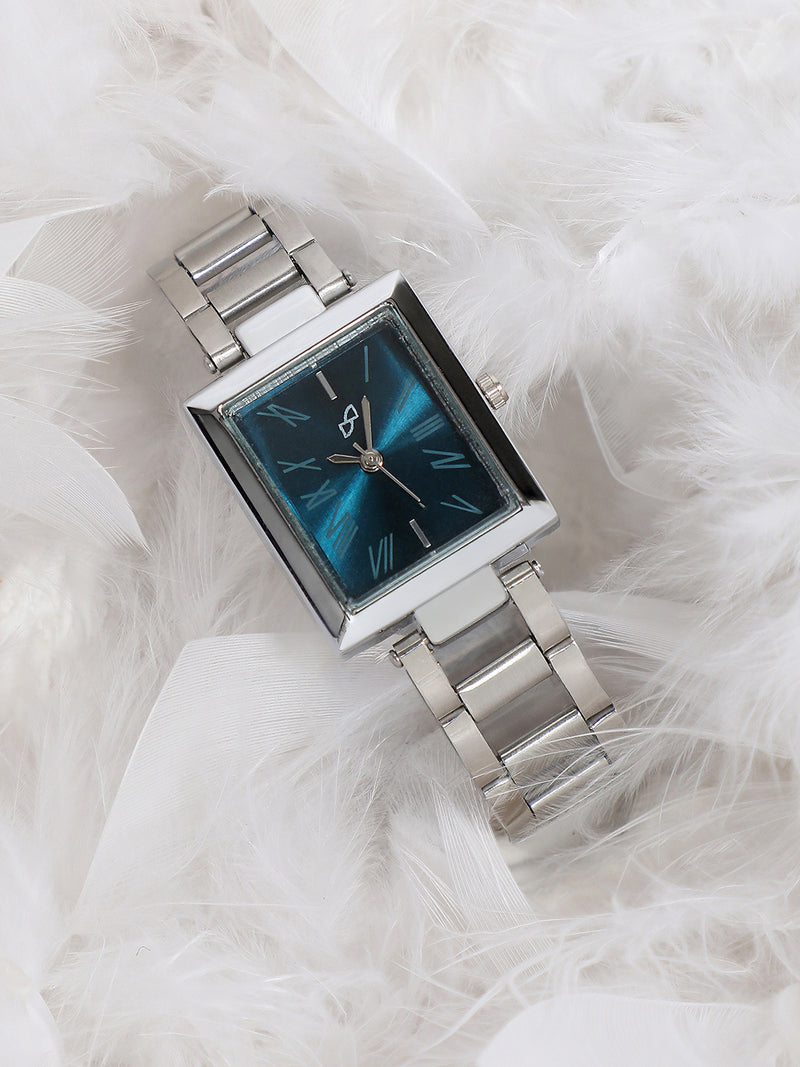 The Sapphire Rectangle Watch - Silver