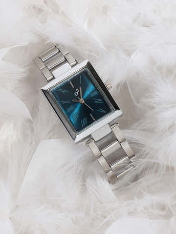 The Sapphire Rectangle Watch - Silver