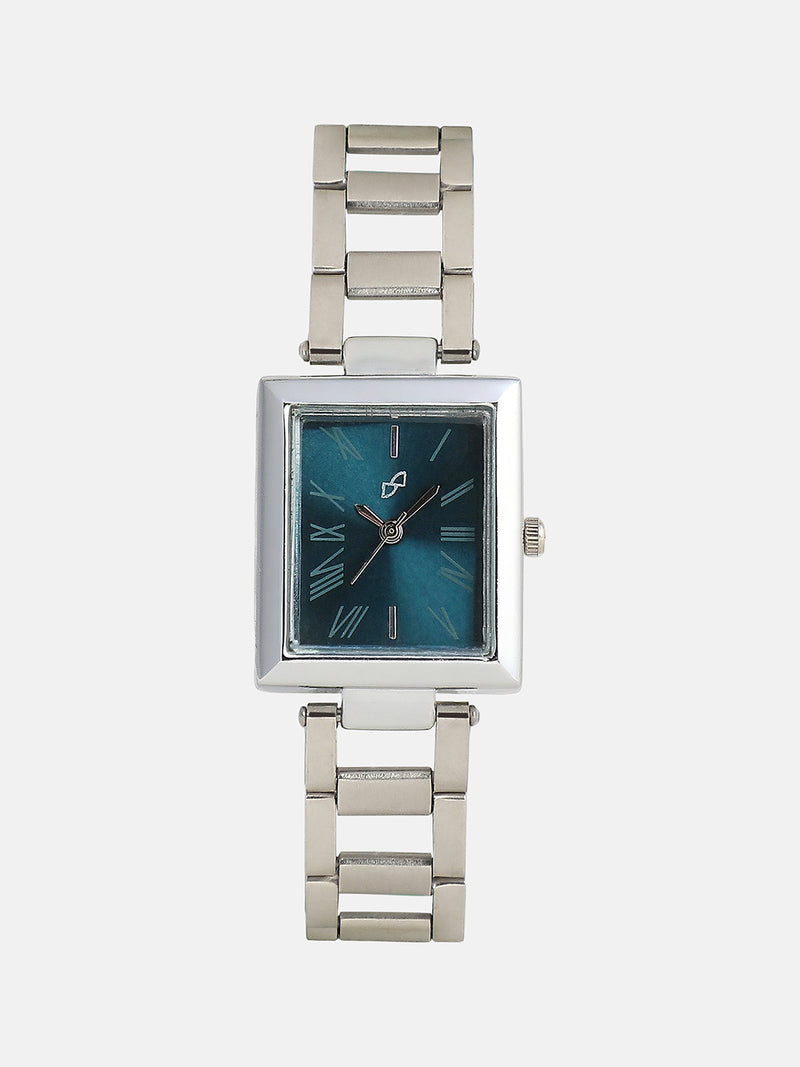 The Sapphire Rectangle Watch - Silver