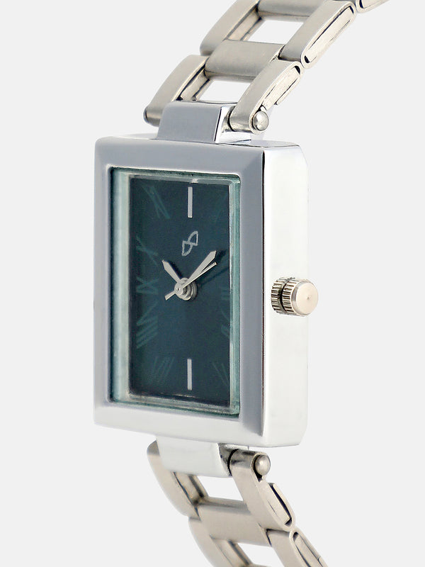The Sapphire Rectangle Watch - Silver