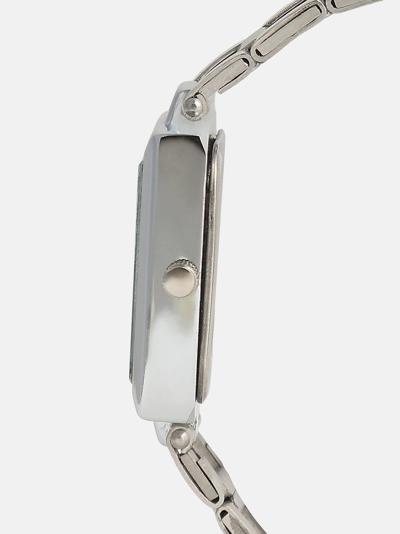 The Sapphire Rectangle Watch - Silver