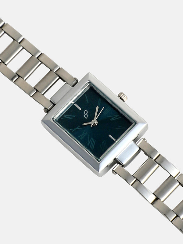 The Sapphire Rectangle Watch - Silver
