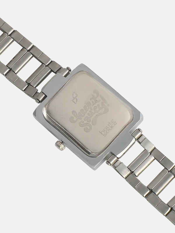 The Sapphire Rectangle Watch - Silver