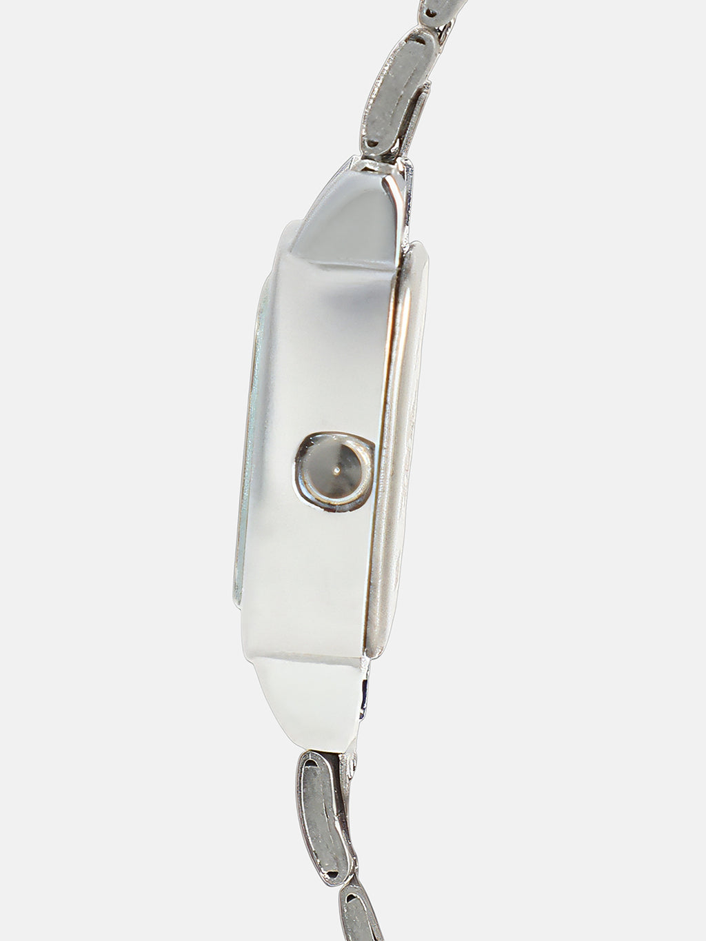 The Rosé Square Watch - Crystal Silver