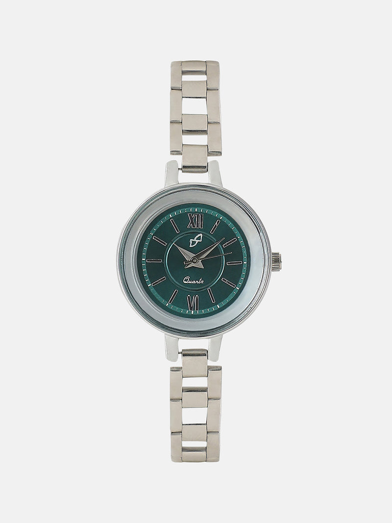 The Emerald Essence Watch - Silver