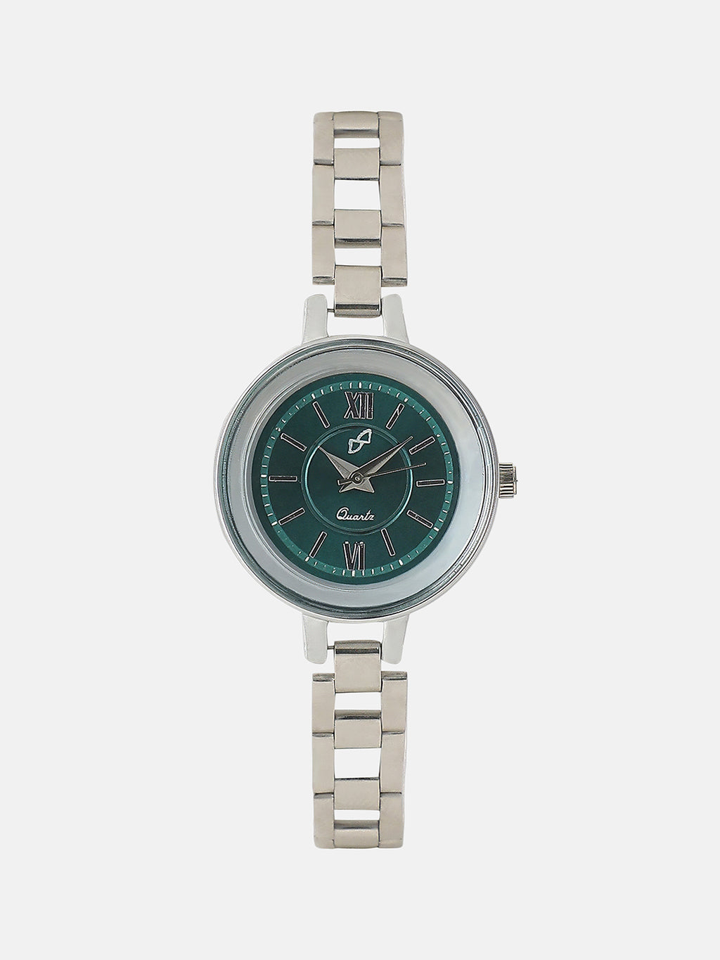 The Emerald Essence Watch - Silver