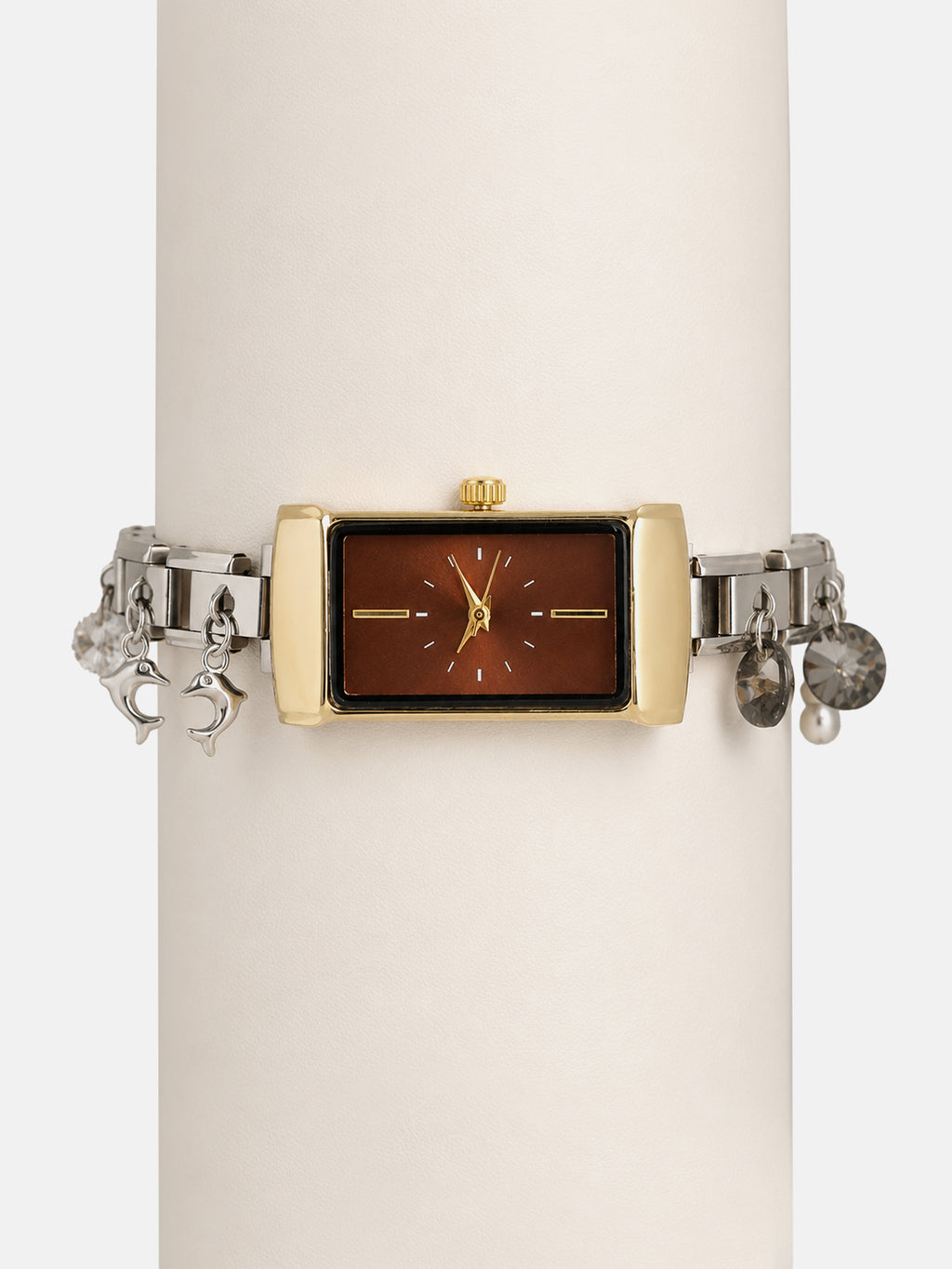 The Verona Rectangle Watch - Silver