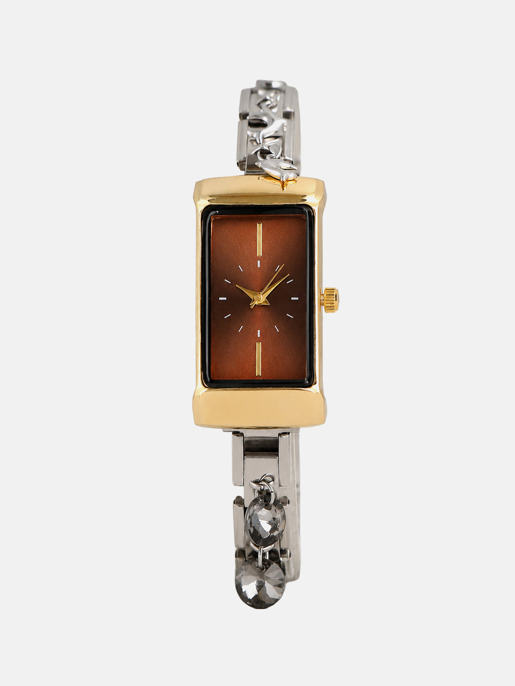 The Verona Rectangle Watch - Silver