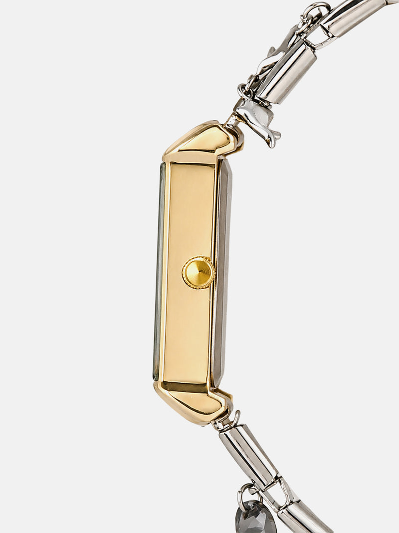 The Verona Rectangle Watch - Silver