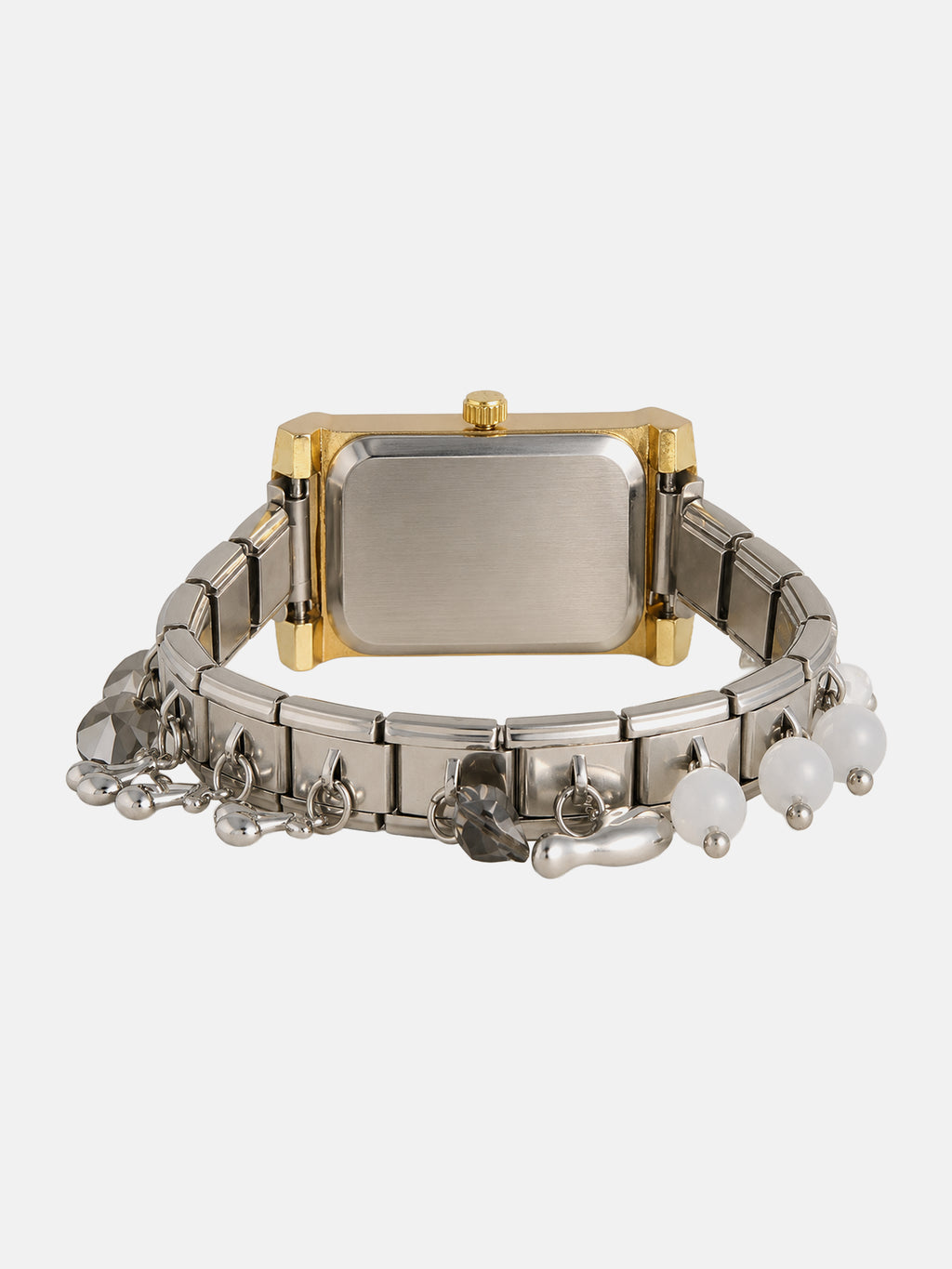 The Verona Rectangle Watch - Silver