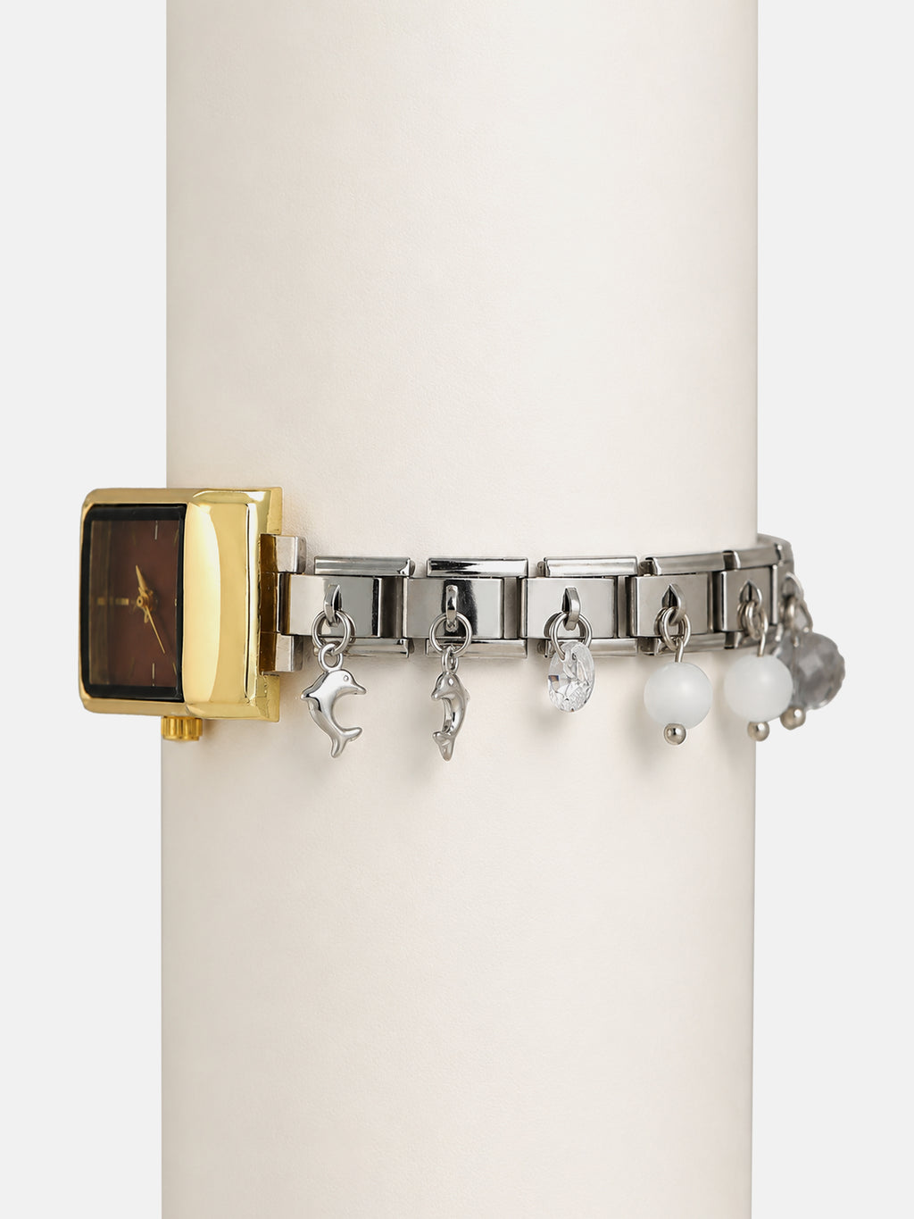 The Verona Rectangle Watch - Silver