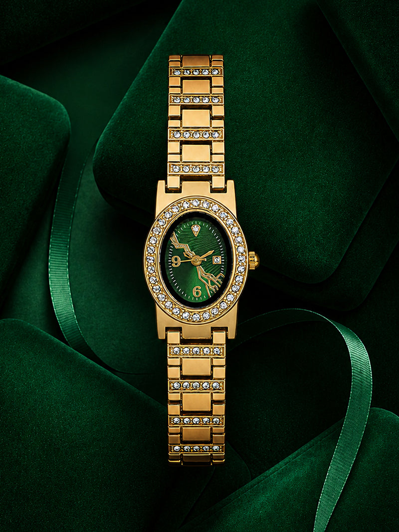 The Seraphina Oval Watch - Gold