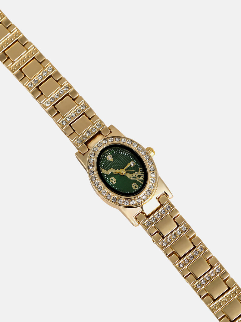 The Seraphina Oval Watch - Gold