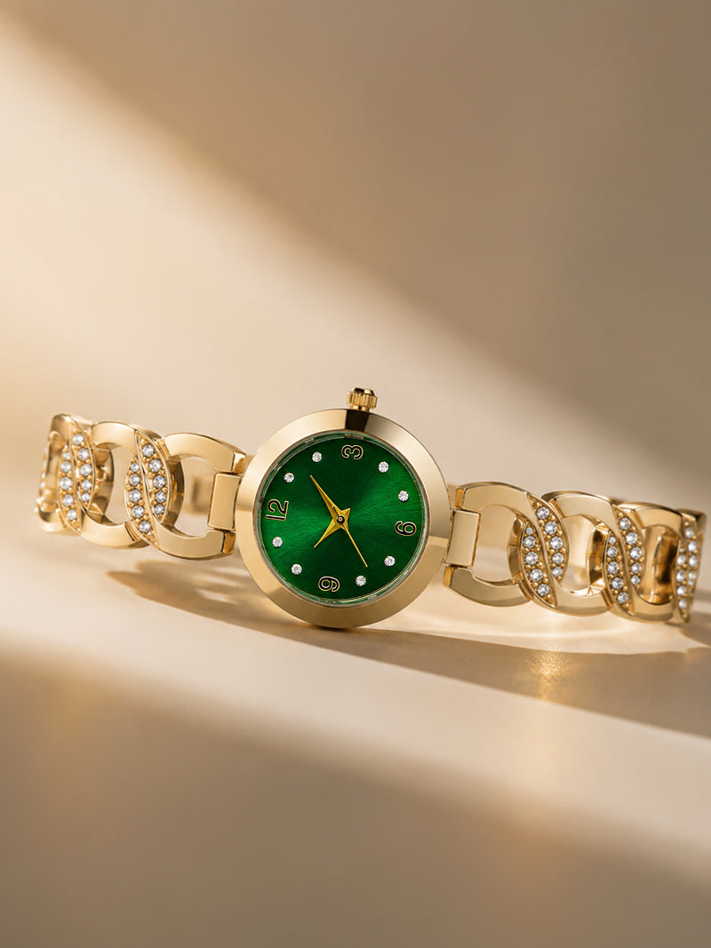 The Elara Luxe Bracelet Watch - Gold