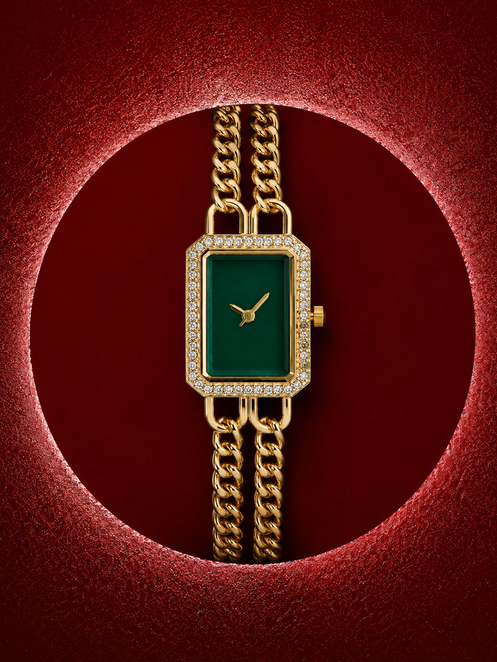 The Kensington Rectangle Watch - Gold
