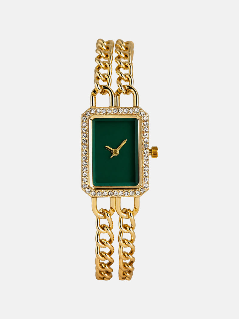 The Kensington Rectangle Watch - Gold