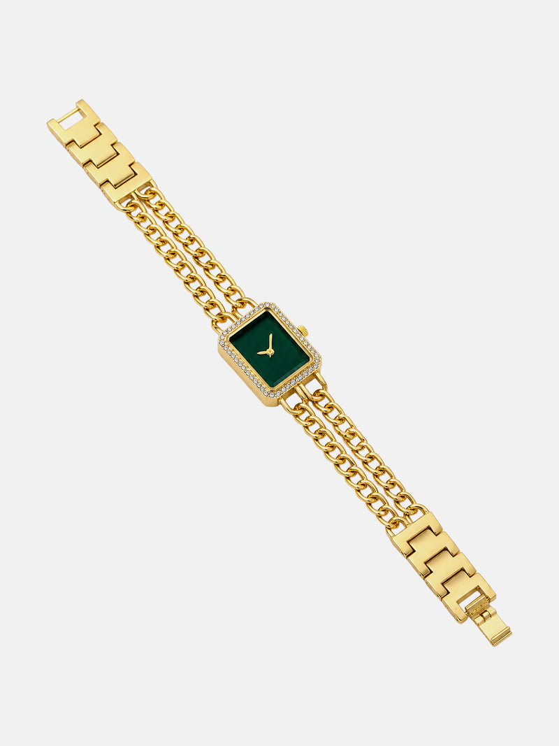 The Kensington Rectangle Watch - Gold