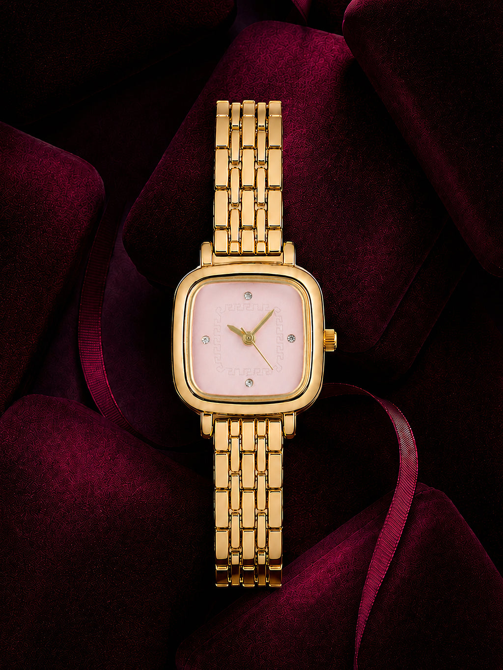 The Rosalie Square Watch - Gold