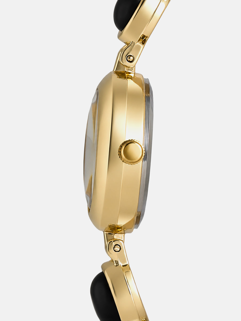 The Noir Beaded Watch - Gold