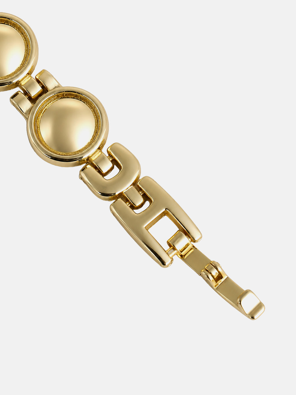 The Noir Beaded Watch - Gold
