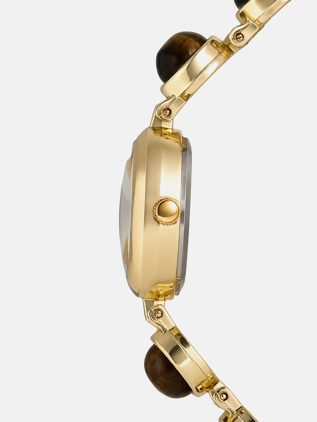 The Noir Beaded Watch - Gold